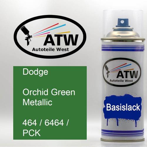 Dodge, Orchid Green Metallic, 464 / 6464 / PCK: 400ml Sprühdose, von ATW Autoteile West.